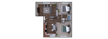2_BED_1_BATH_850_SQ_FT at Vacaville Park Apartments, Vacaville, CA, California , 95687